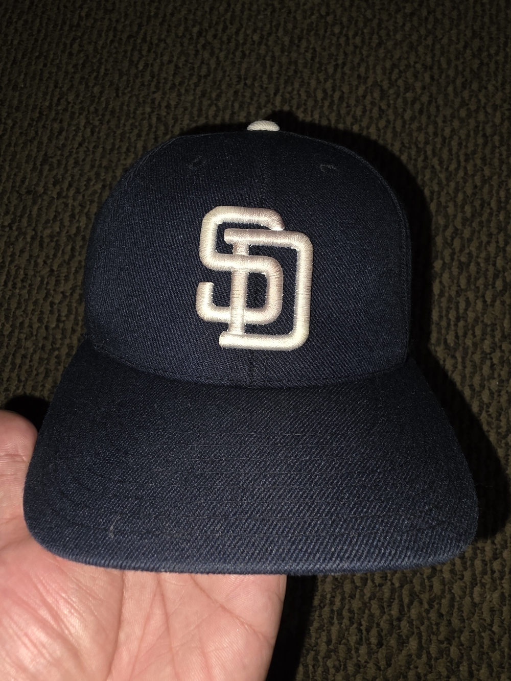 Vintage San Diego Padres Navy Baseball Cap with White SD Logo